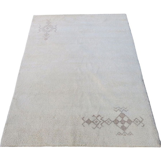 Image 1 of Vintage hand-knotted wool carpet from Beni Ourain, Morocco