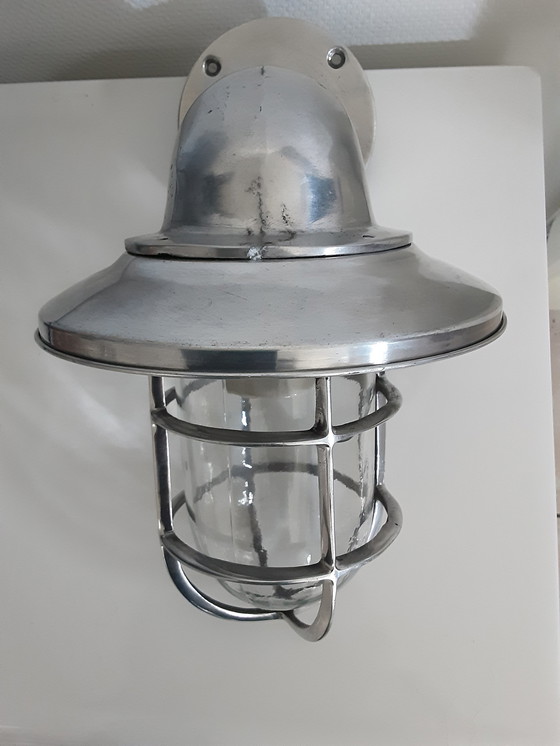 Image 1 of A gooseneck lamp