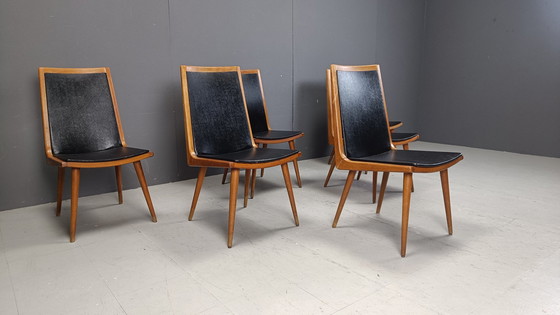 Image 1 of Mid Century Italian Dining Chairs, 1950S