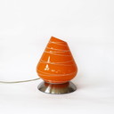 Lampada da tavolo in vetro vintage