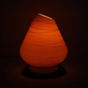 Lampada da tavolo in vetro vintage