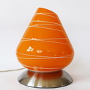 Lampada da tavolo in vetro vintage