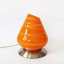 Lampada da tavolo in vetro vintage