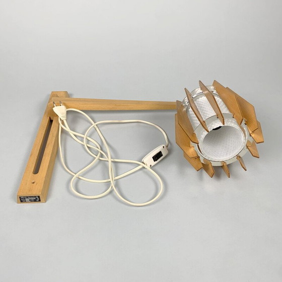 Image 1 of Vintage wooden wall lamp by Drevo Humpolec, Czechoslovakia 1960