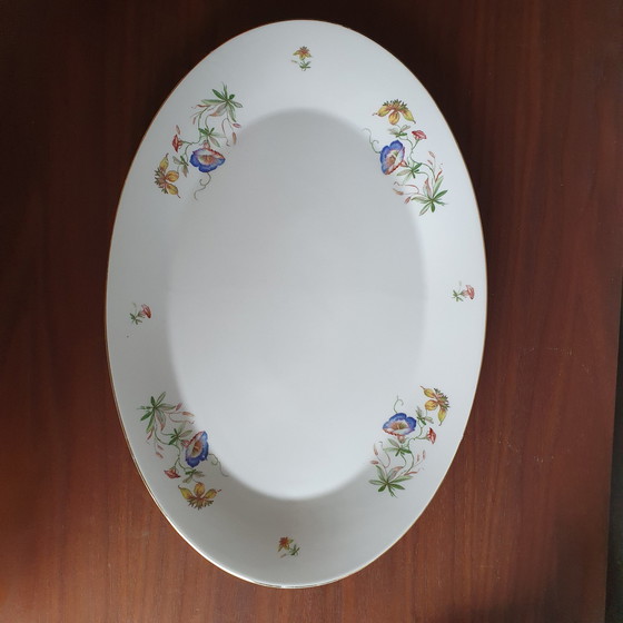 Image 1 of Hertel Jacob Serving Tray and Plates From Bavaria Germany