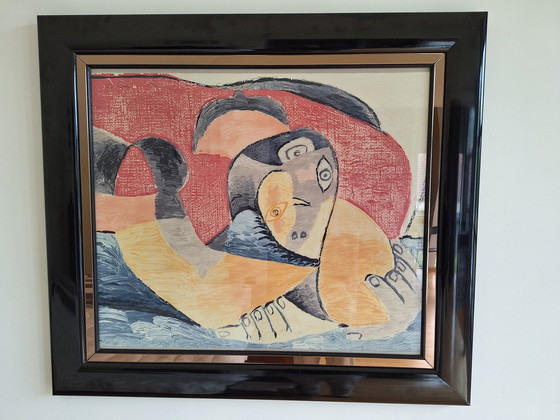 Image 1 of Etching Giclee on silk - Pablo Picasso