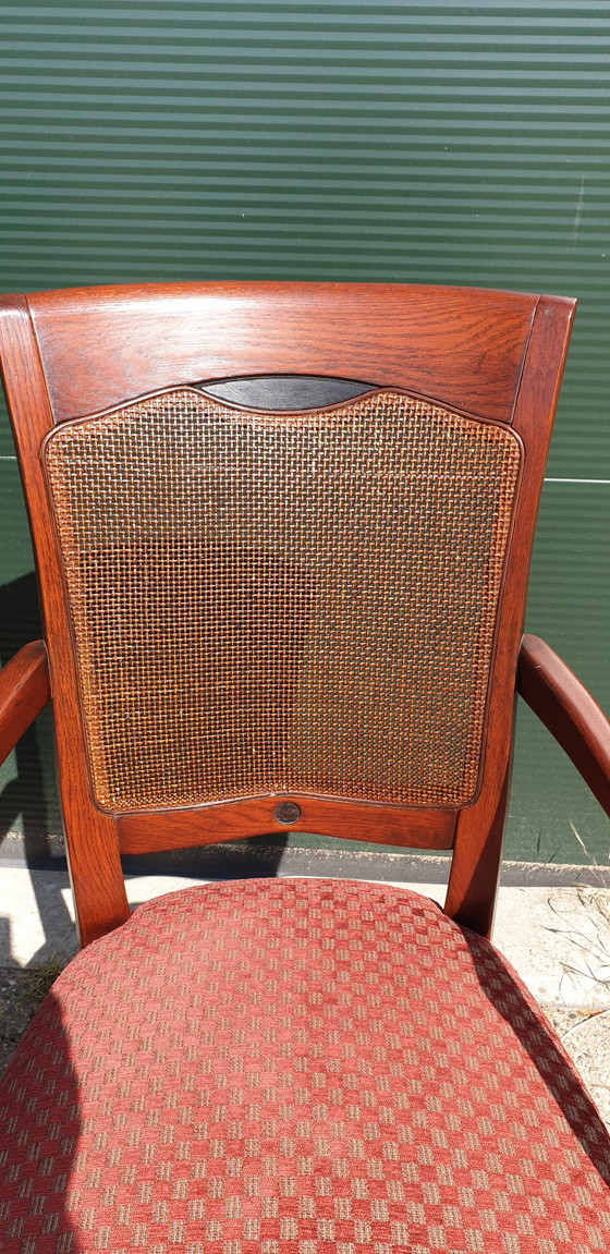 Image 1 of 4x Bannink Art Nouveau Dining Room Armchairs