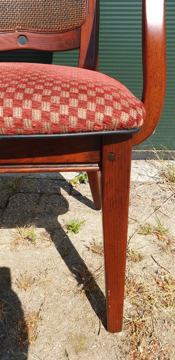 Image 1 of 4x Bannink Art Nouveau Dining Room Armchairs