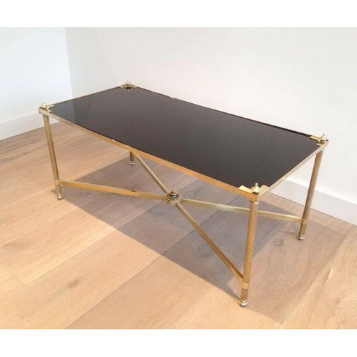 Vintage rectangular coffee table by Maison Jansen, 1940