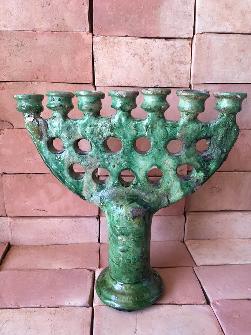 Tamegroute candlestick pottery