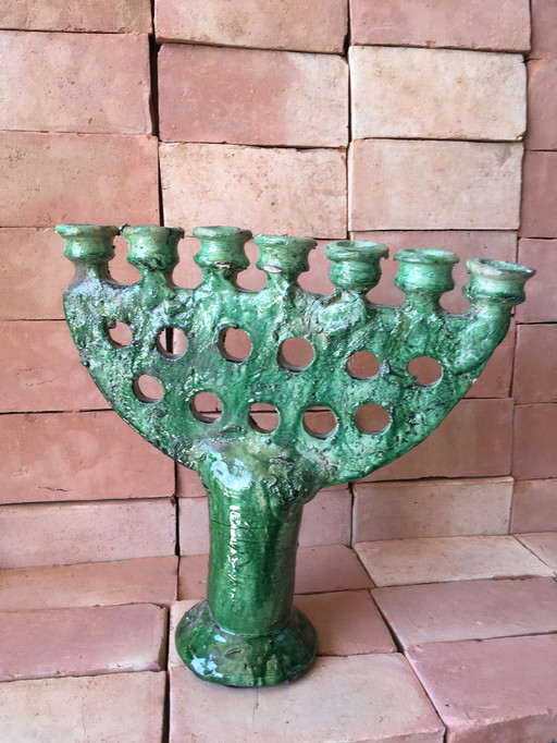 Tamegroute candlestick pottery