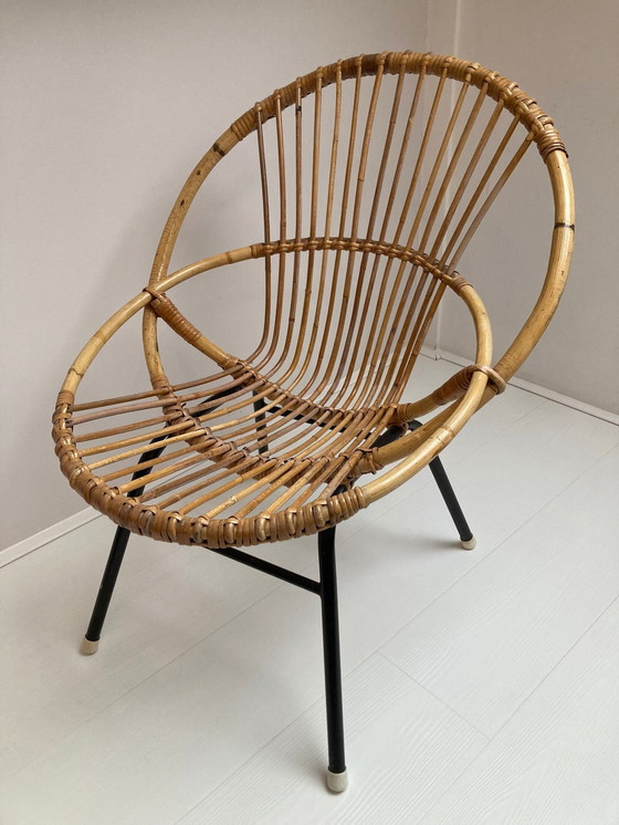 Image 1 of 4X Rattan Tubes, Side Table And Coffee Table Rohe