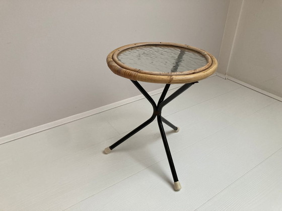 Image 1 of 4X Rattan Tubes, Side Table And Coffee Table Rohe