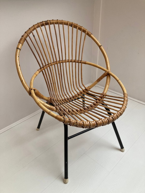 Image 1 of 4X Rattan Tubes, Side Table And Coffee Table Rohe