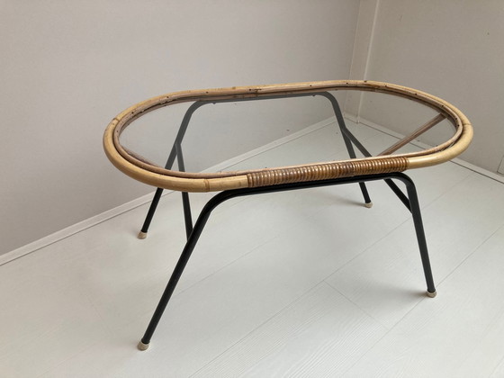 Image 1 of 4X Rattan Tubes, Side Table And Coffee Table Rohe