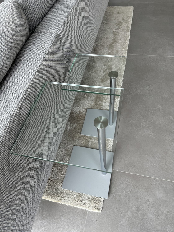 Image 1 of Set Of 2 Cascando Side Tables Glass In 50 And 60 Cm High