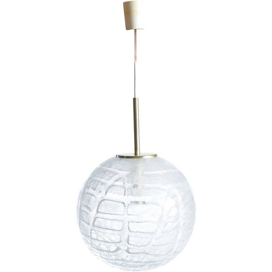 Image 1 of Vintage glass ceiling light, Germany 1970