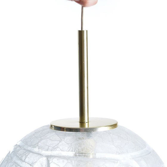 Image 1 of Vintage glass ceiling light, Germany 1970