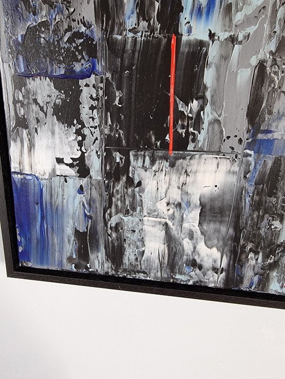 Image 1 of Frances Eckhardt - Peinture abstraite moderne 40x60 + cadre 2/2