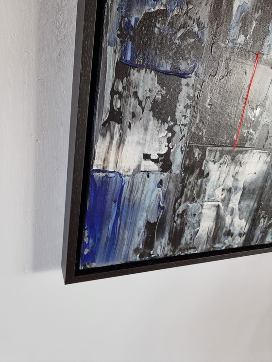 Image 1 of Frances Eckhardt - Peinture abstraite moderne 40x60 + cadre 2/2