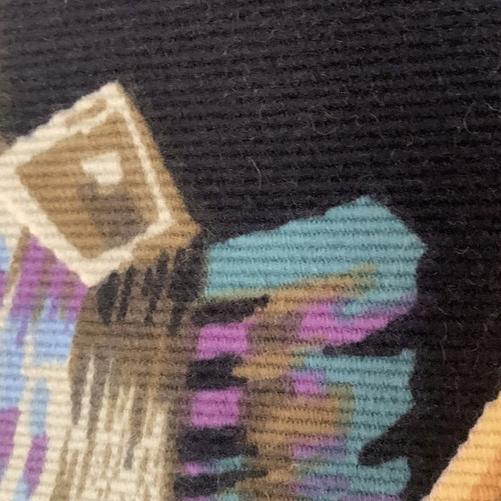 Image 1 of Vintage tapestry “Lumière Marine” by Robert Debiève