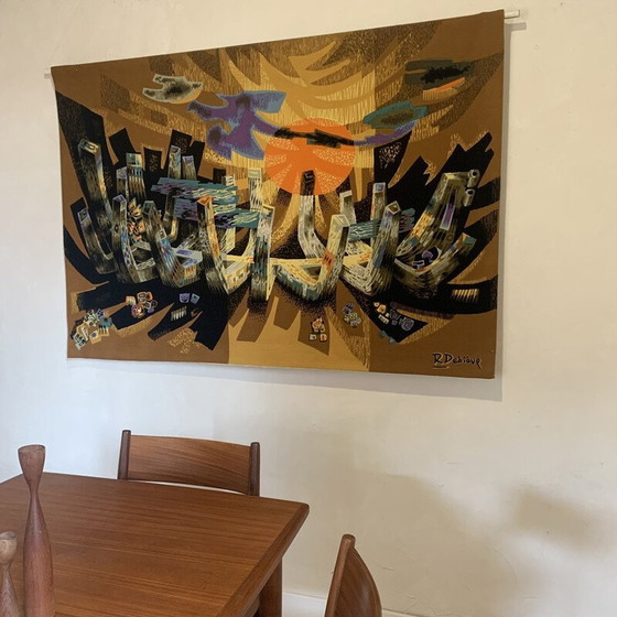 Image 1 of Vintage tapestry “Lumière Marine” by Robert Debiève