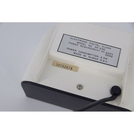 Image 1 of Vintage space age digital alarm clock, 1970