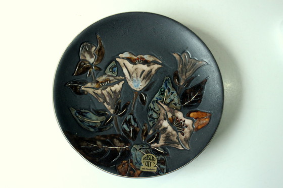 Image 1 of Ruscha ceramic wall plate - Mid - Century Modern - Handmade