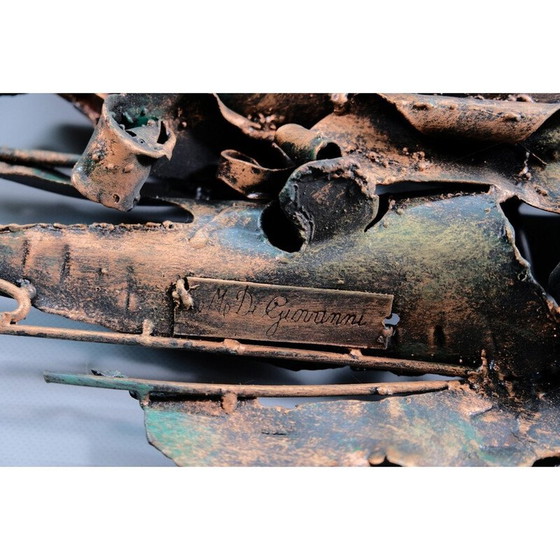 Image 1 of Vintage metal wall sculpture by M. Di Giovanni, Germany 1979