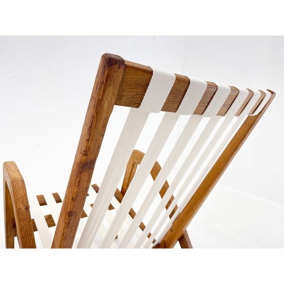 Image 1 of Pair of vintage oak armchairs by Jan Vaněk, Czechoslovakia 1970