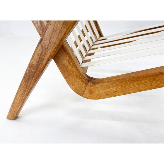 Image 1 of Pair of vintage oak armchairs by Jan Vaněk, Czechoslovakia 1970