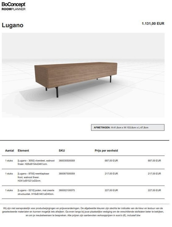 Image 1 of Lugano Tv Furniture Walnut Veneer Furniture From Boconcept