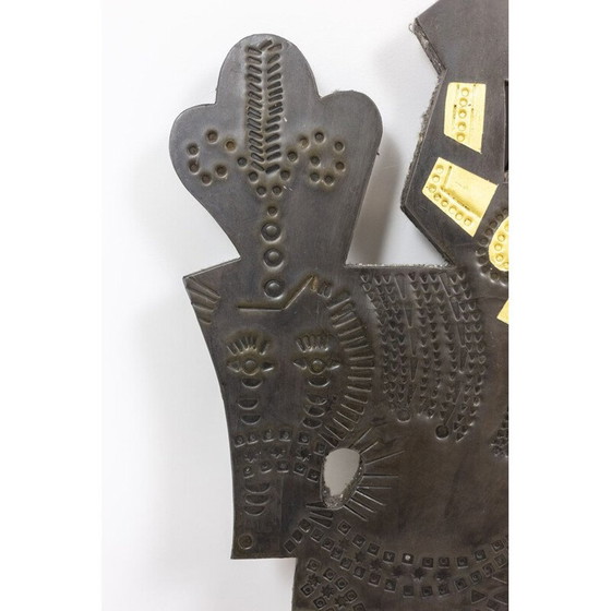 Image 1 of Vintage decorative lead panel by Roger Capron, 1960