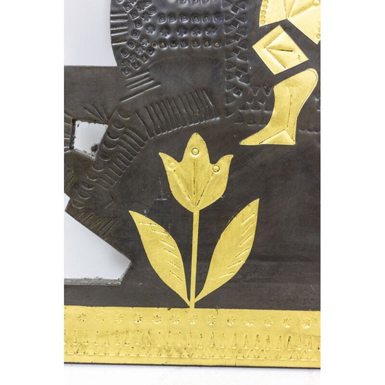 Image 1 of Vintage decorative lead panel by Roger Capron, 1960