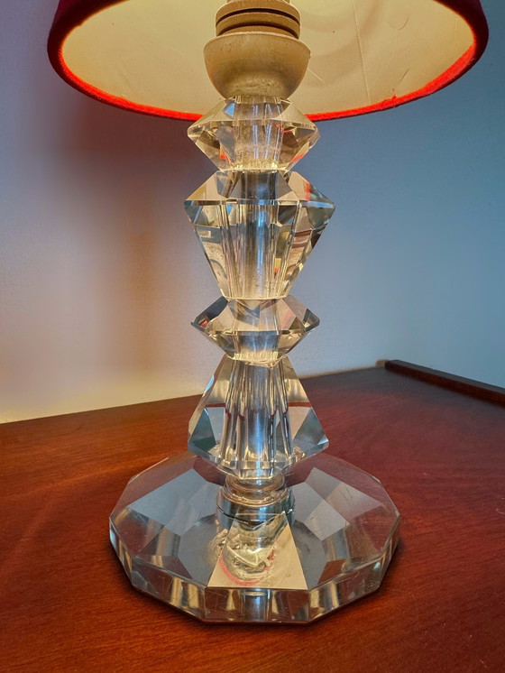 Image 1 of Art Deco Cristal Lamp Dlg Adnet