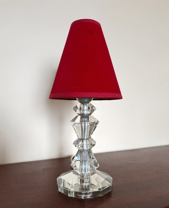 Image 1 of Art Deco Cristal Lamp Dlg Adnet