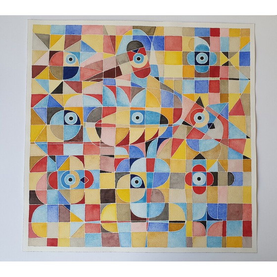 Image 1 of Acquerello vintage su carta n. 394 di Jérémie Iordanoff, 2007