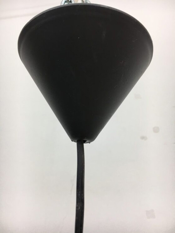 Image 1 of Mid-century grey glass hanging lamp - 1960’s