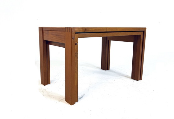 Image 1 of Set Of 2 Danish Side Tables