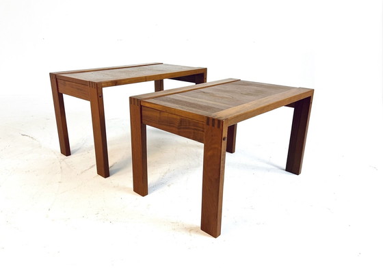 Image 1 of Set Of 2 Danish Side Tables