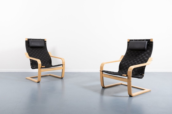 Image 1 of Scandinavian design woven lounge chairs