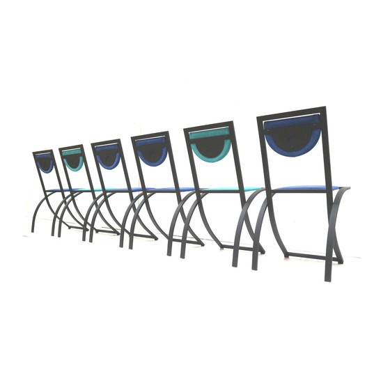 Image 1 of Set Of 6 Dining Chairs By Karl Friedrich Förster For Kff Design