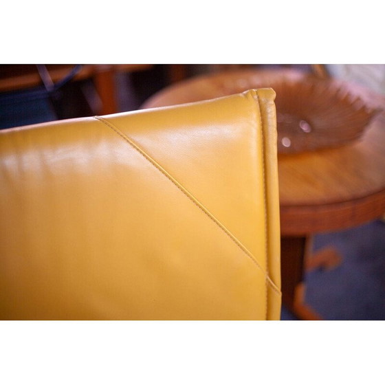 Image 1 of Vintage Flyer armchair in leather and metal by Pierre Mazairac and Karel Boonzaaijer for Young International, 1980