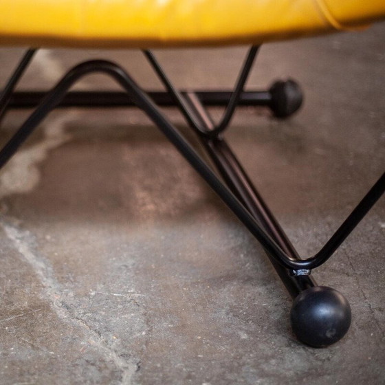 Image 1 of Vintage Flyer armchair in leather and metal by Pierre Mazairac and Karel Boonzaaijer for Young International, 1980