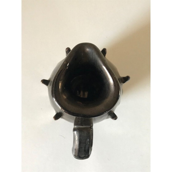 Image 1 of Vintage iridescent ceramic pitcher, 1960