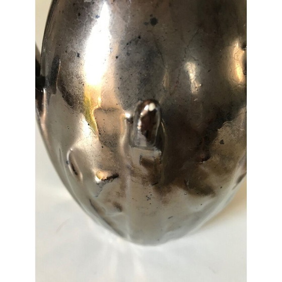 Image 1 of Vintage iridescent ceramic pitcher, 1960