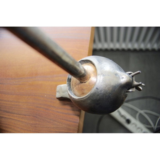 Image 1 of Vintage walnut swiss patella architect lamp Swiss 1950