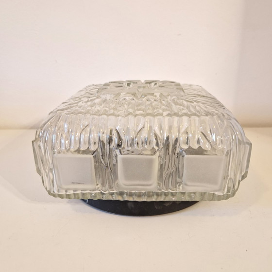 Image 1 of Vintage Plaffonyire 60s Icecube Ceiling Lamp