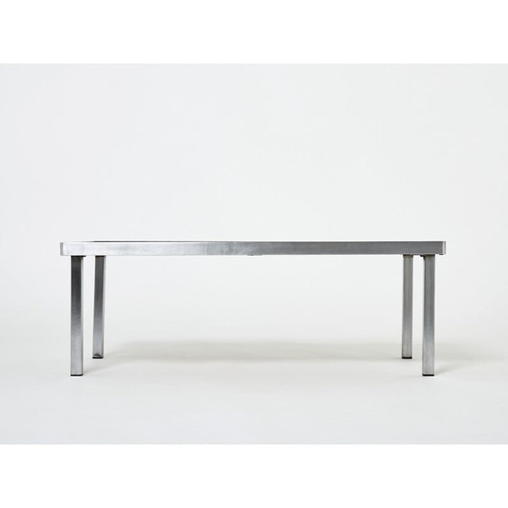 Image 1 of Vintage ceramic and steel coffee table by Robert and Jean Cloutier, 1950