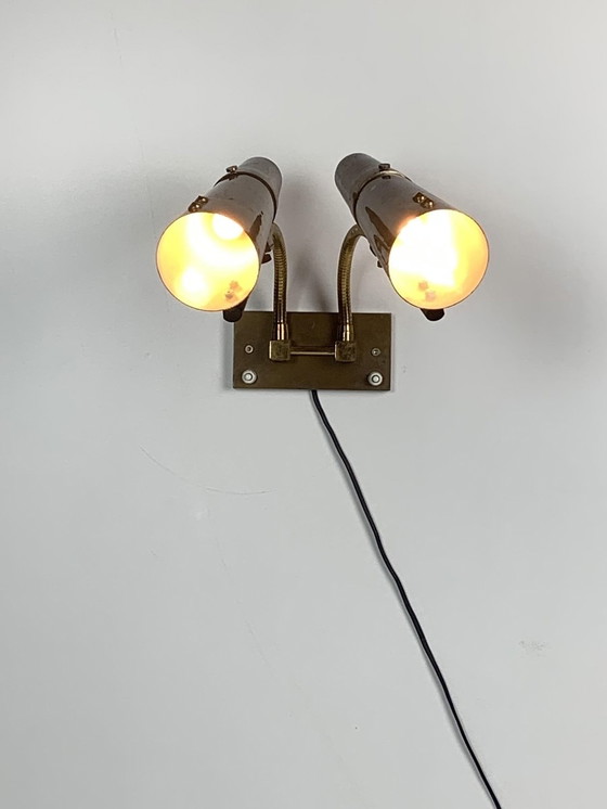 Image 1 of Gooseneck Wall Lamp, 1950s